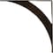 Ekena Millwork Legacy Steel Bracket, Antiqued Brass 2"W x 24"D x 24"H BKTM02X24X24LEABS - alternate 3